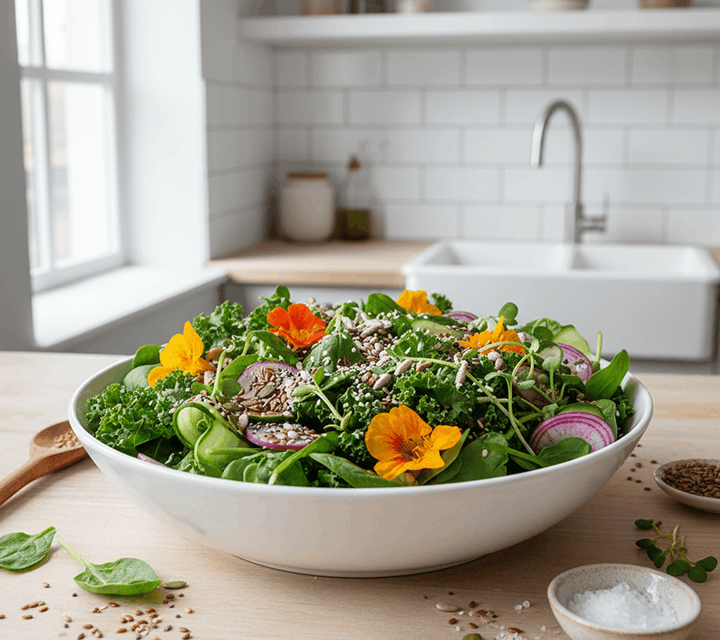 Healthy seasonal salad